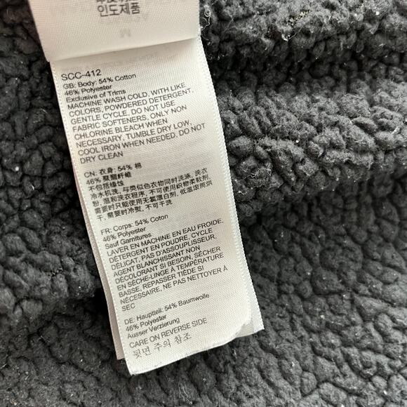 Marmot Shirt Jacket Mens Medium Gray Fleece Lined Button Front Shacket Preppy - Picture 10 of 12